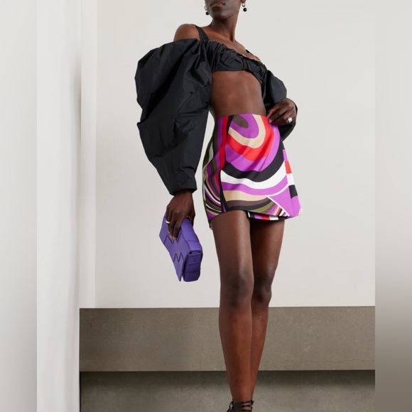 NWT Y2K Vintage Bejewled Pucci Print Micro Mini- RARE - Picture 1 of 7